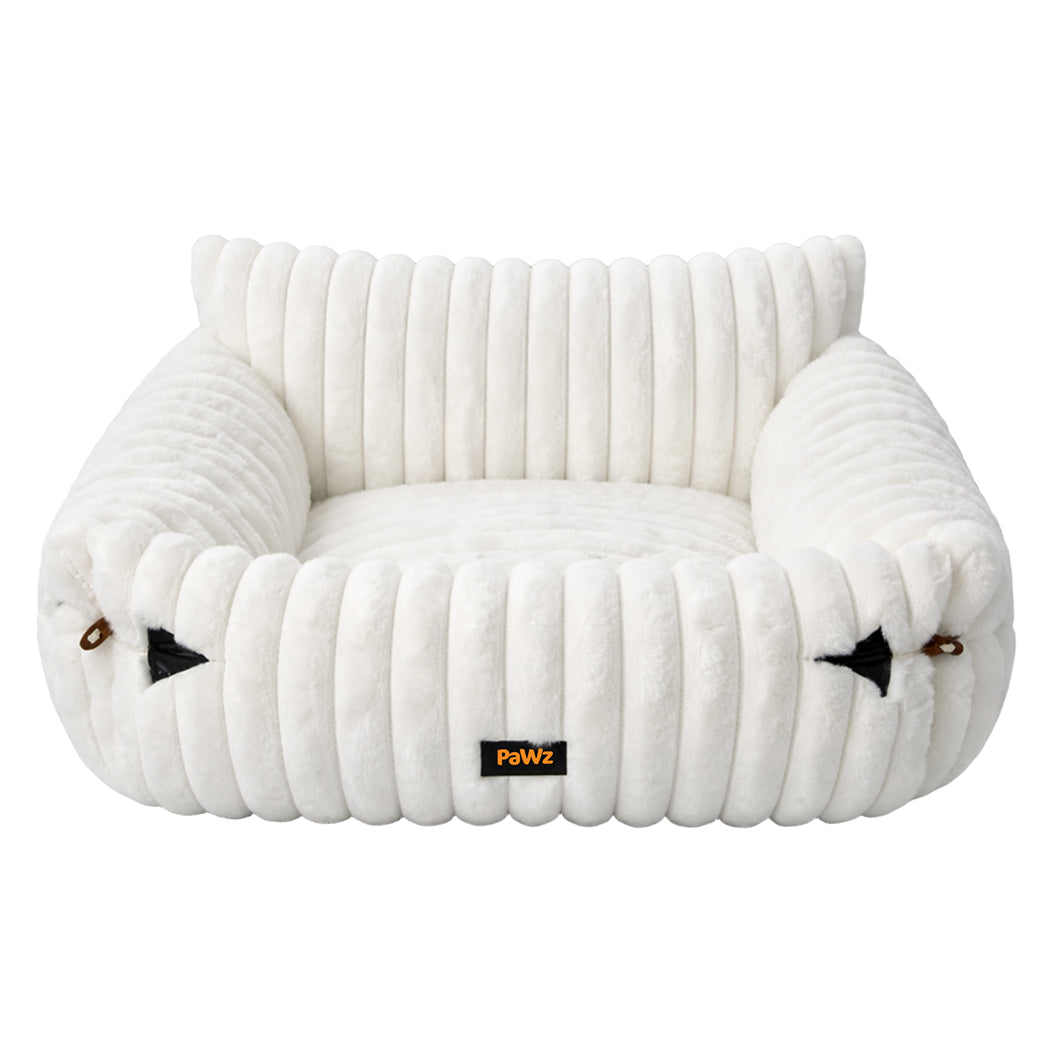 Pawz Cat Bed Extended Soft Plush Lounge Sofa Couch Pet Small Dog Removable Cover