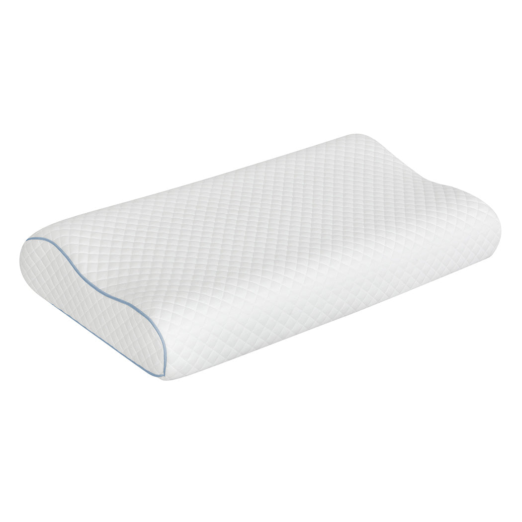 Dreamz Memory Pillow Supprt Shoulder FoamWhite Pillowcase