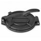 Toque Tortilla Press Cast Iron With Baking Paper Heavy Duty For Kitchen Black
