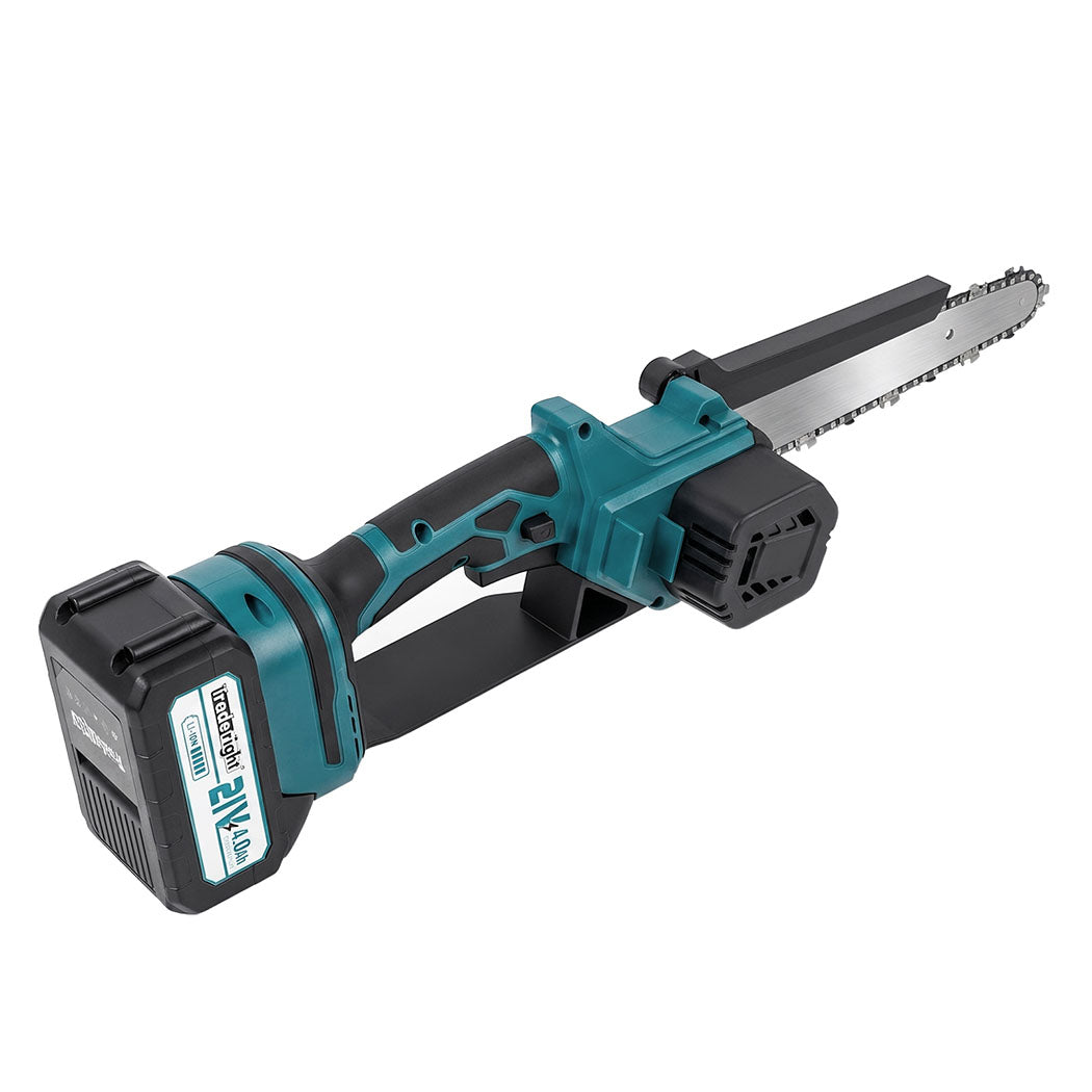 Traderight Mini Chainsaw Pole Saw Brushless 700W 2.49m Adjustable Head Blue