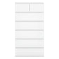Levede Tall Storage Cabinet 7 Drawer Dresser Bedroom Storage Cupboard Tallboy