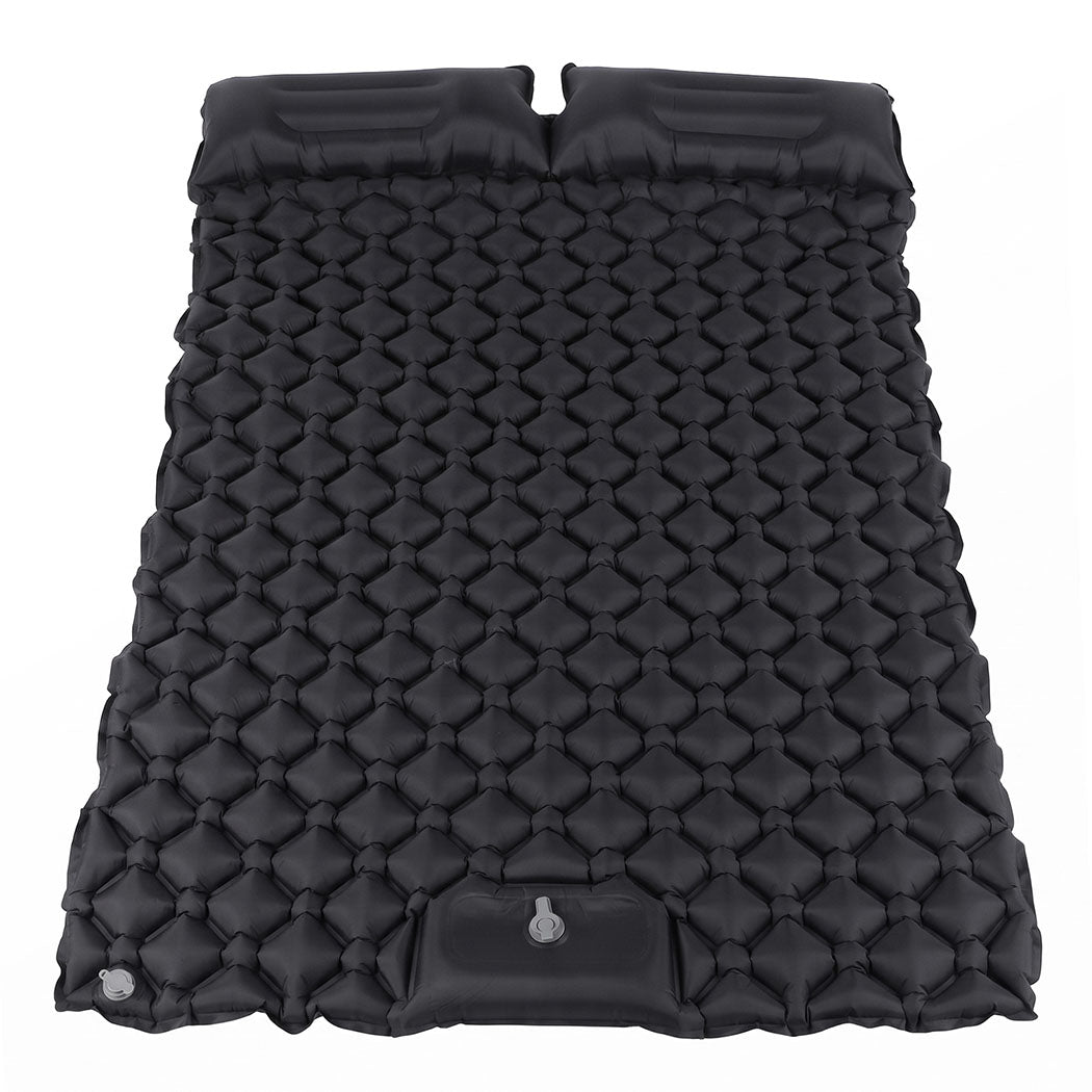 DreamZ Camping Mattress Sleeping Pad Inflation 40D Nylon TPU Camping Black
