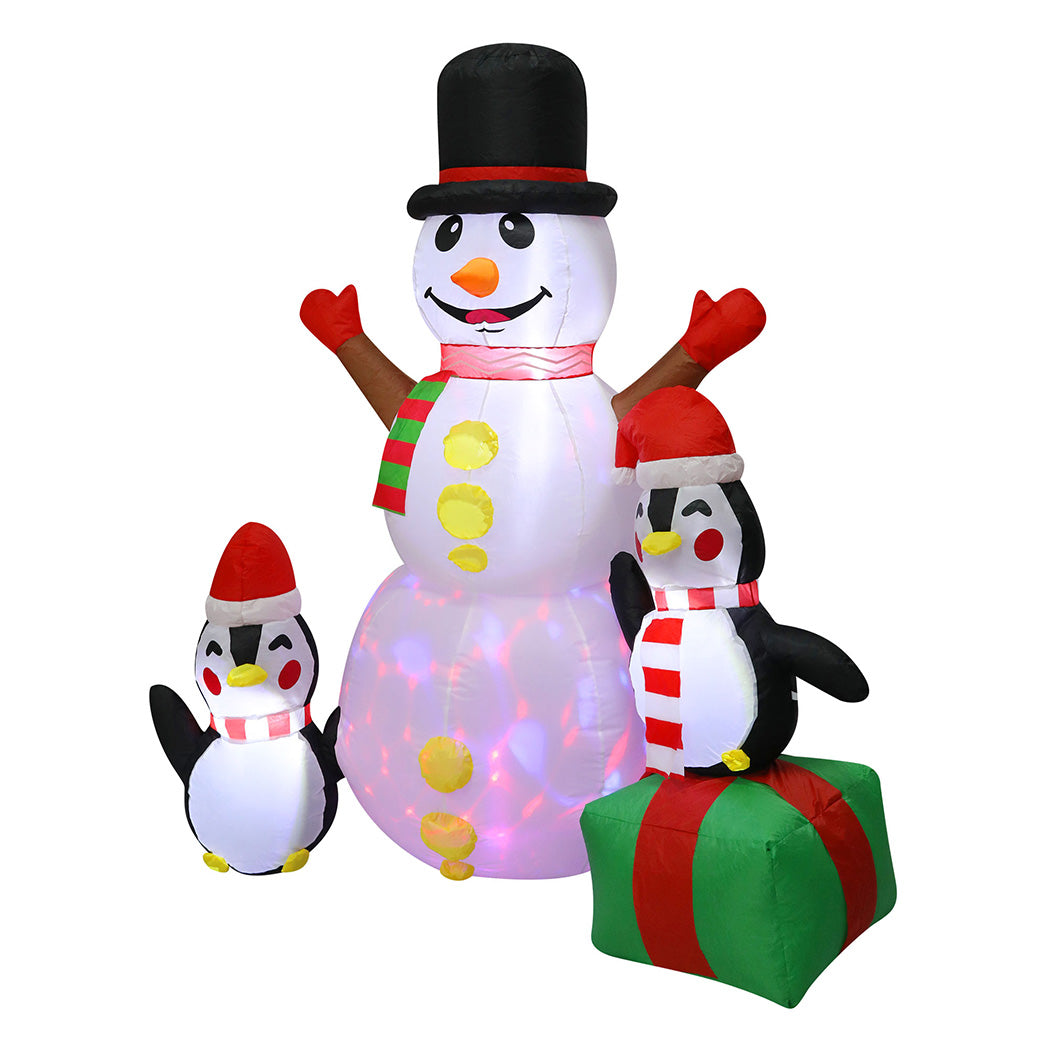 Santaco 1.8M Inflatable Christmas Snowman LED Lights