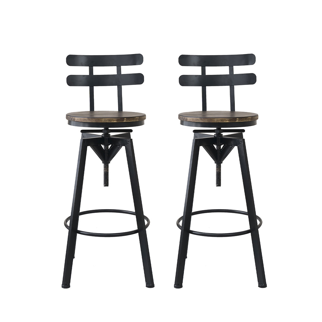 Levede 4x Bar Stool Industrial Adjustable