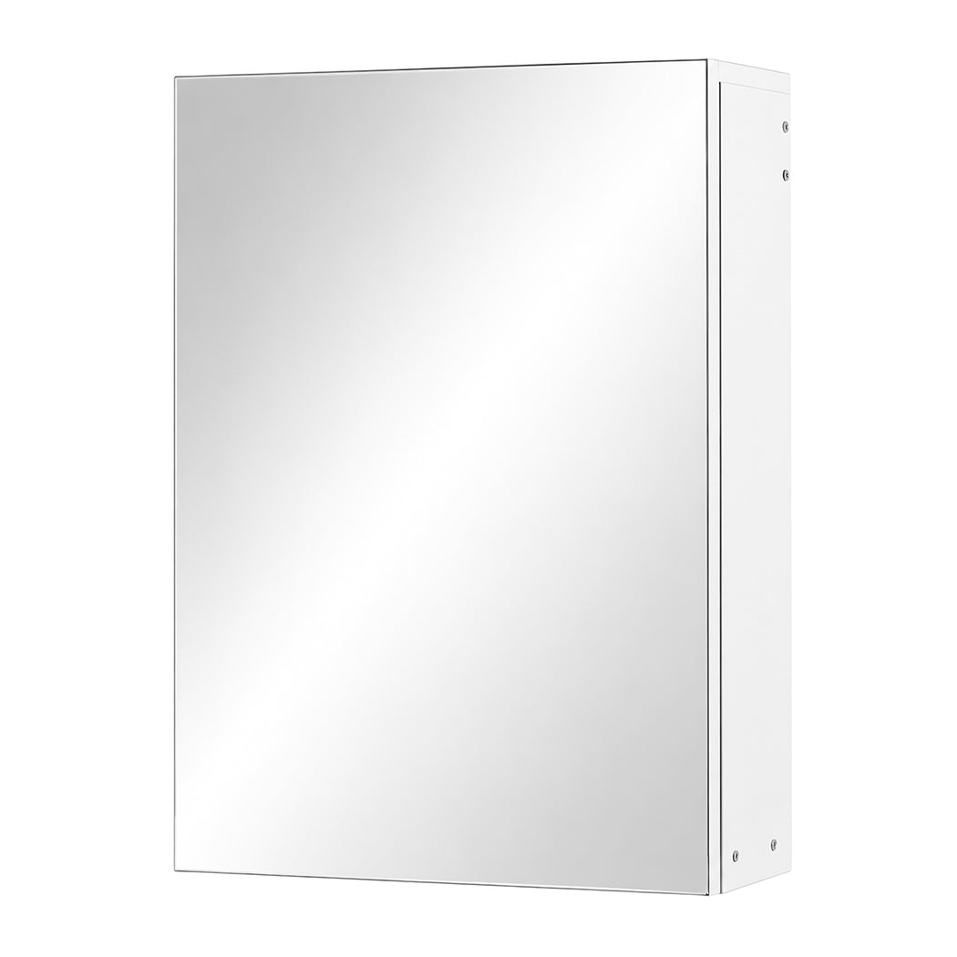 Levede Bathroom Mirror Cabinet Wall Mounted 45cm Adjustable Shelves White