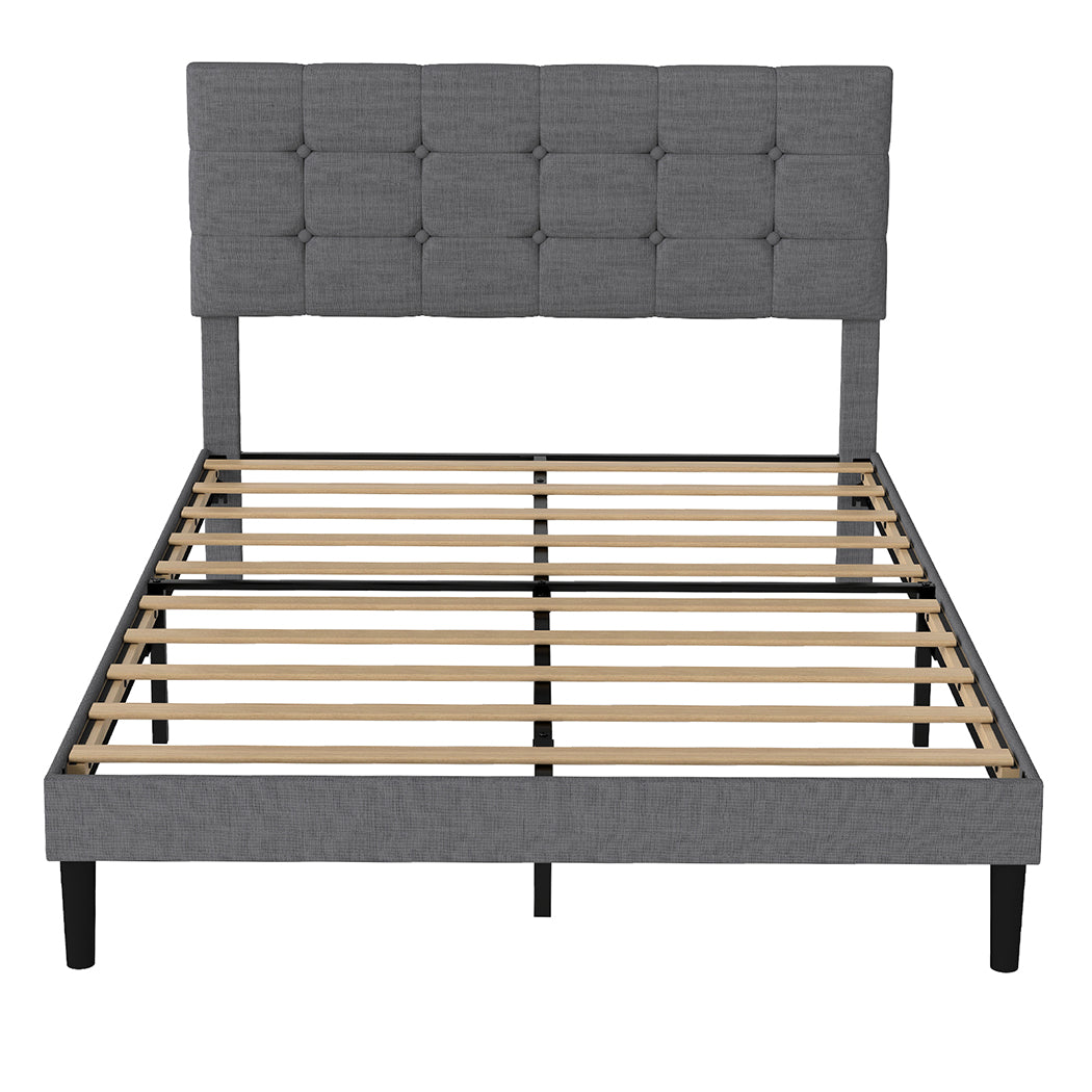 Levede Bed Frame Upholstered Platform Mattress Base Double