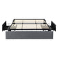 Levede Bed Frame King Size Fabric Mattress Base 3 Storage Drawer DIY Headboard