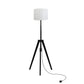 EMITTO Wooden Floor Lamp Modern Tripod Black