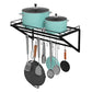 Toque Wall Mounted Pot Pan Rack Multipurpose Holder