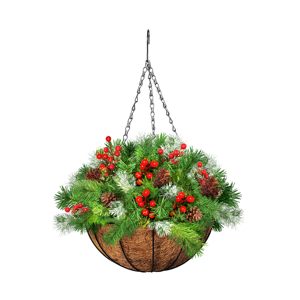 Santaco Christmas Hanging Basket Ornaments 25CM