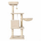 Pawz Cat Tree Cat Tower Multi-Level Cat Bed Cat Scratching Post 125cm Beige