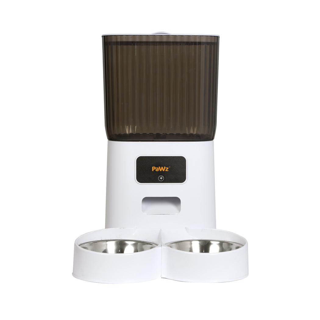 PaWz 5L Automatic Pet Feeder 2 Bowl White