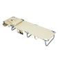 Levede Foldable Beach Lounge Chairs with Face Hole Khaki