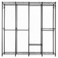 Levede Heavy Duty Clothes Rack Organizer 500kg Carbon Steel Bedroom Black