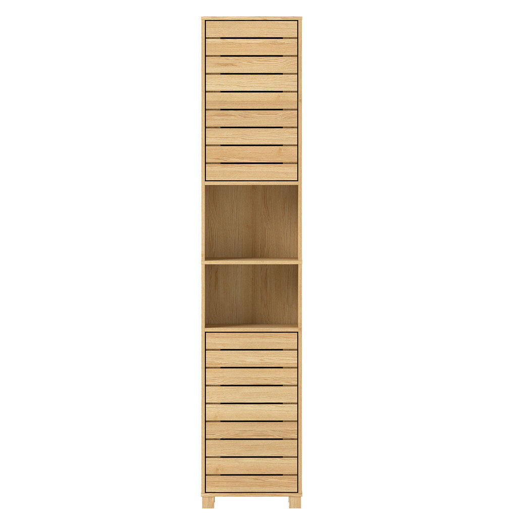 Levede Tall Bathroom Cabinet Storage 165cm Tallboy Adjustable Shelf Cupboard