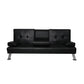 Levede Sofa Bed Adjustable Recliner Black