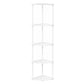 Levede Corner Bookshelf Adjustable Corner Bookcase Unit Living Room White
