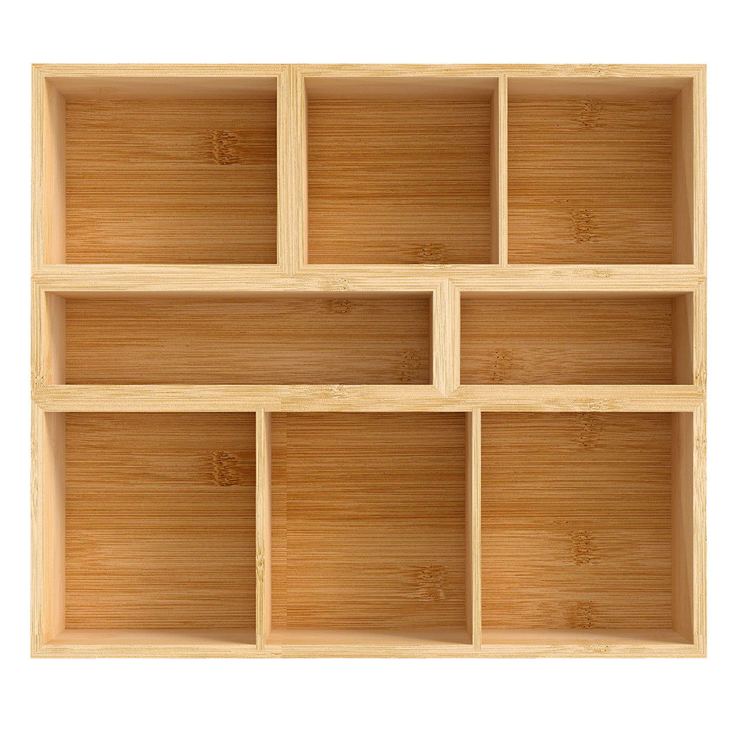 Toque Bamboo Drawer Organizer Multi-Use Storage Box