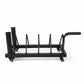Centra Horizontal Bumper Plate Rack with Wheels Barbell Weight Storage Holder