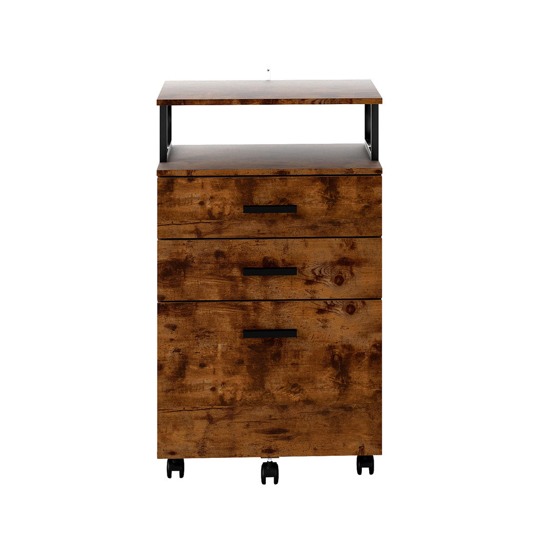 Levede Mobile File Cabinet 3 Drawers Home Office Desk