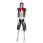 Yezi Halloween Skeleton 166cm Life Size Pirate Decor Poseable PE White