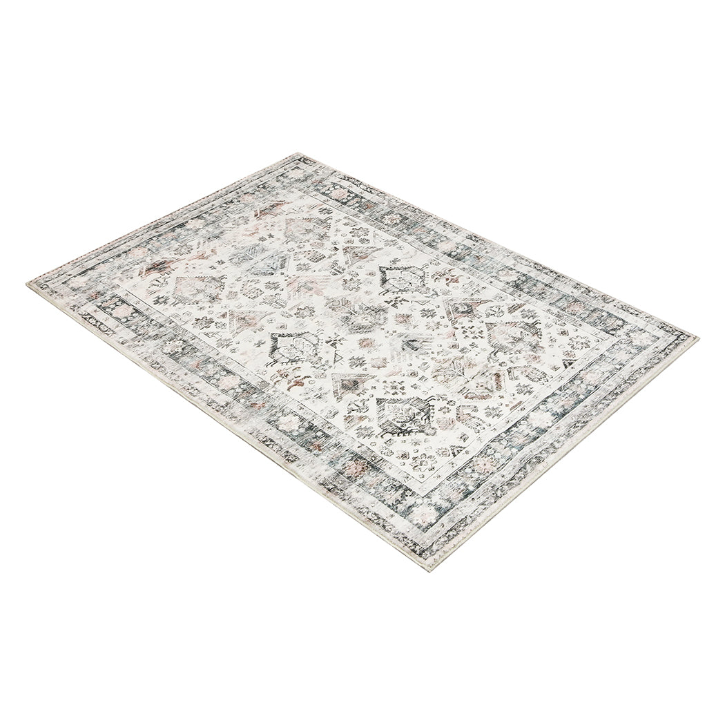 Marlow Floor Rug Vintage Short Pile Washable Carpet Soft Plush Non Slip 200x290