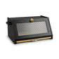 Toque Bread Box Bamboo Bread Storage Container with Cutting Board Black