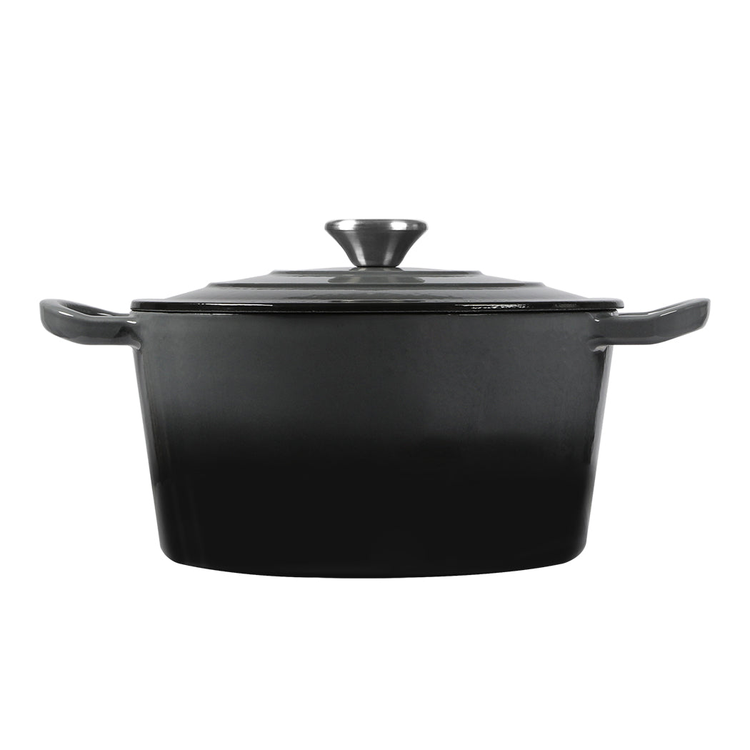 TOQUE 4L Enamel Dutch Oven Pot in Black Colour