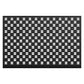 Marlow Front Door Mat 90x60cm TPE Raised Wave Drainage for Entrance Black