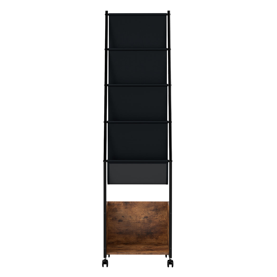 Levede 4-Tier Record Player Stand Storage Rack Holder Up to 100 Albums Magazine