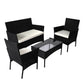 Levede 4PCS Outdoor Furniture Setting