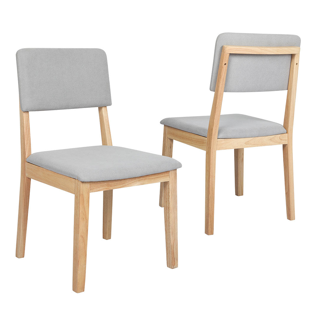 Levede Dining Chairs 4 Upholstered Kitchen Chair