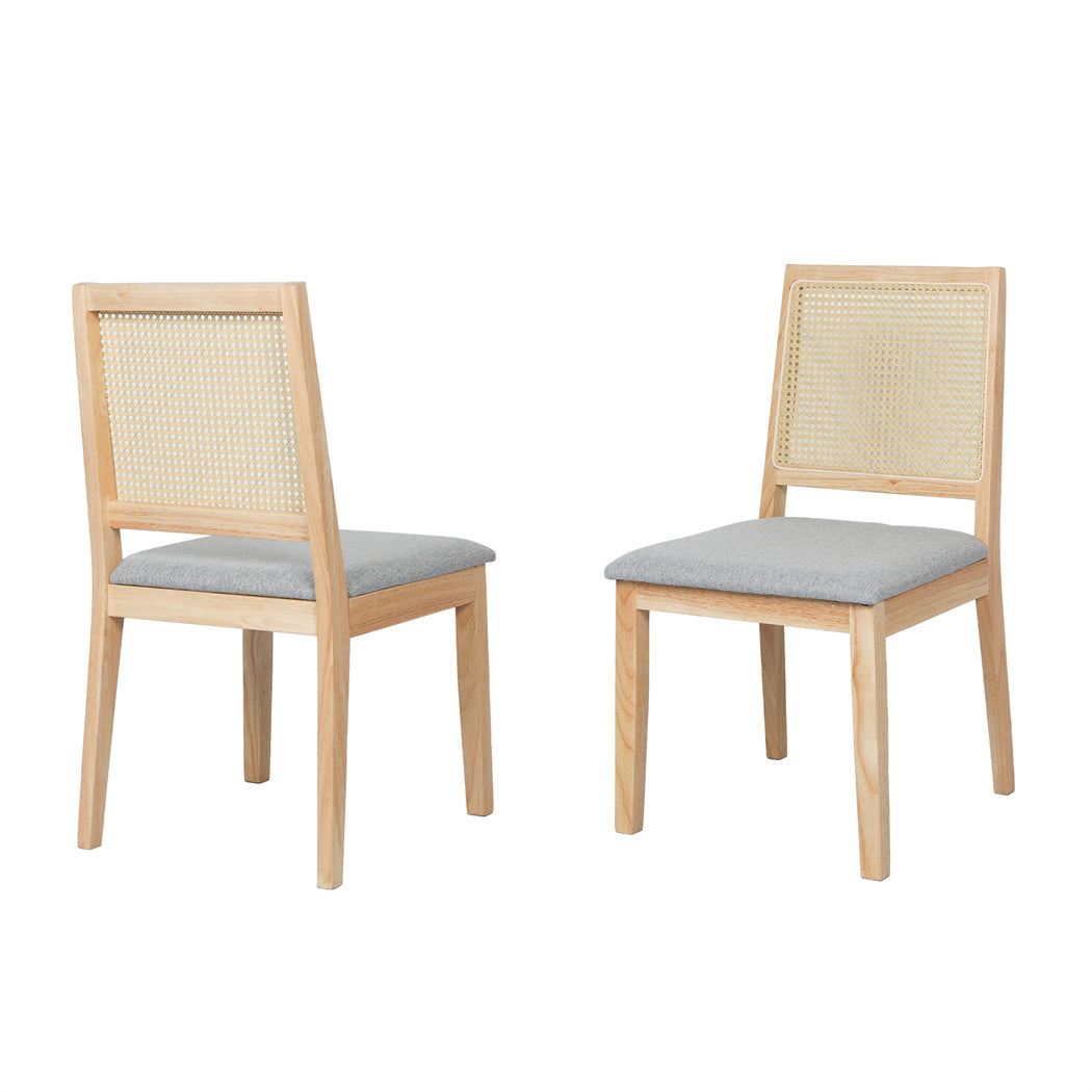 Levede 8XCane Dining Chair Rattan Armless Seat