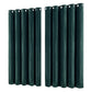 Marlow Blackout Curtains 2-Panel Velvet Room Darkening Eyelet Curtains 180x230cm