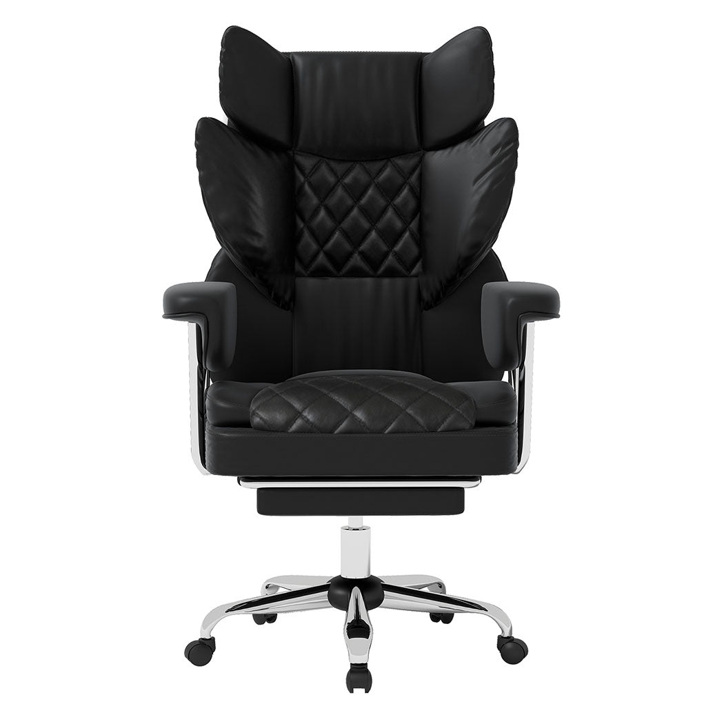 Levede Gaming Office Chair High Back PU Leather Black