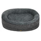 Pawz Orthopedic Plush Dog Bed Soft Washable Pet Bed Grey Cosy Cushion L Size