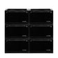 Stacked Shoe Box Acrylic Sneaker Display 6PC Black