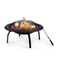 22" Outdoor Fire Pit BBQ Grill Fireplace Small