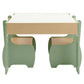 Levede Kids Table and Chairs Set 3-in-1 Chalkboard Storage Learning Dining Desk