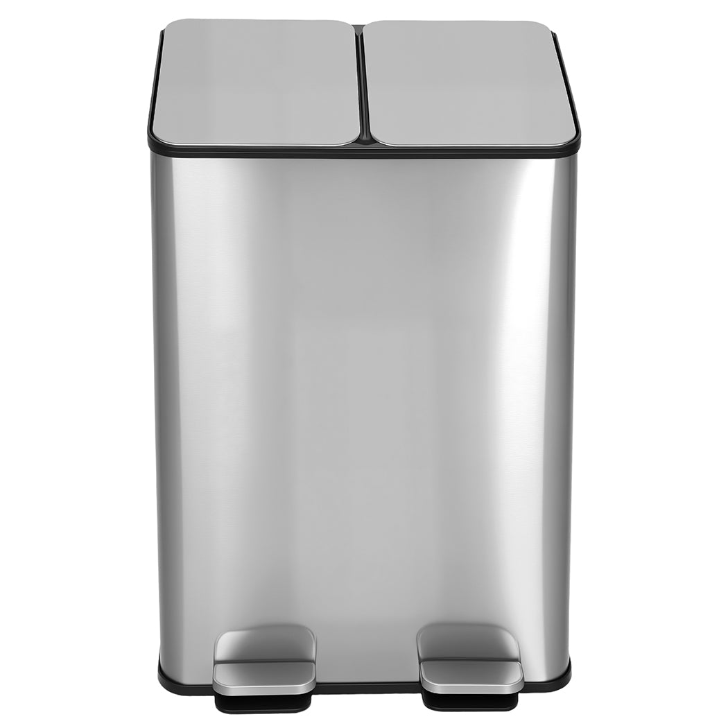 Toque 60L Pedal Bin Kitchen Waste Can Recycling Dustbin