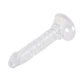 Crystal Dildo Dong Realistic Penis Cock White 15cm