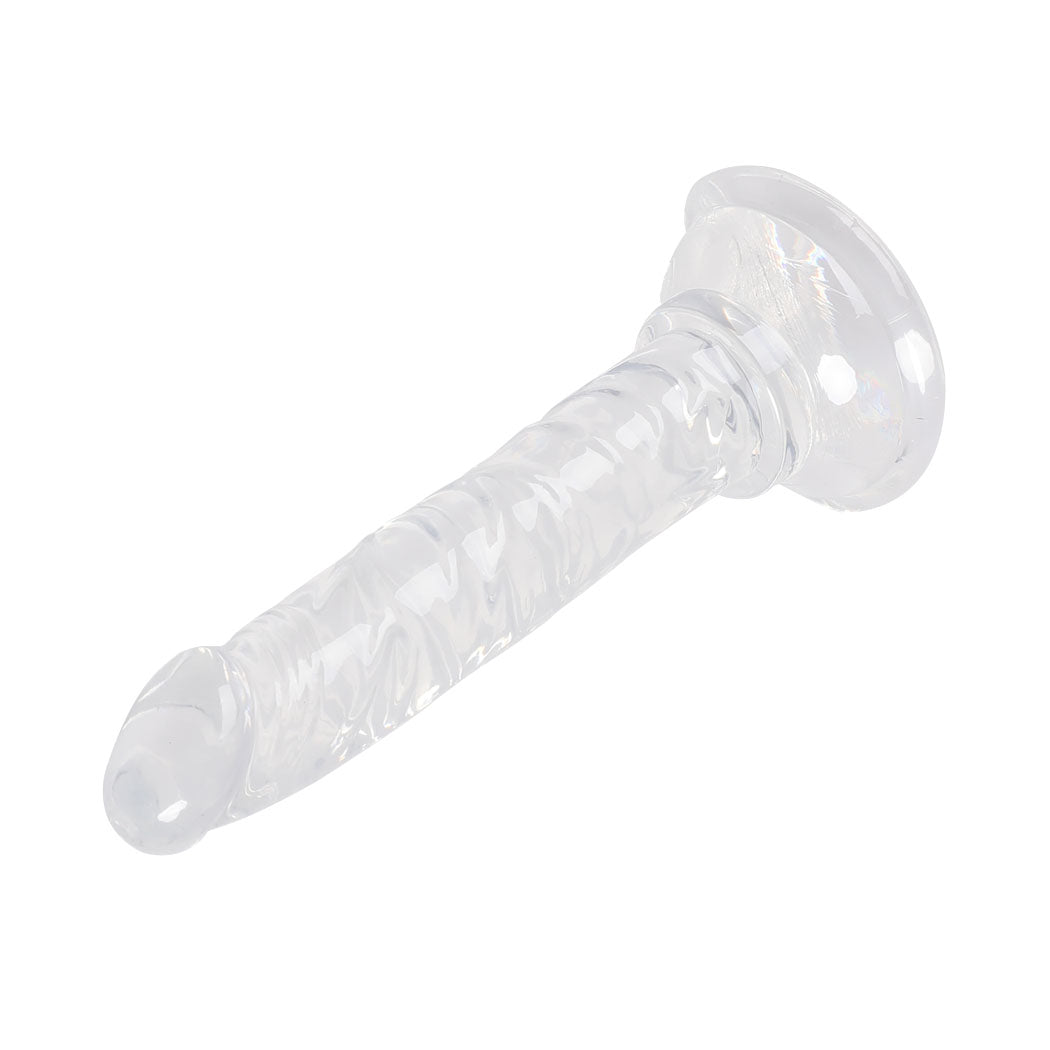 Crystal Dildo Dong Realistic Penis Cock White 15cm