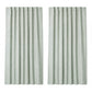 Marlow 2 Panels Blackout Curtains Linen Look Curtain Draperies Window Green