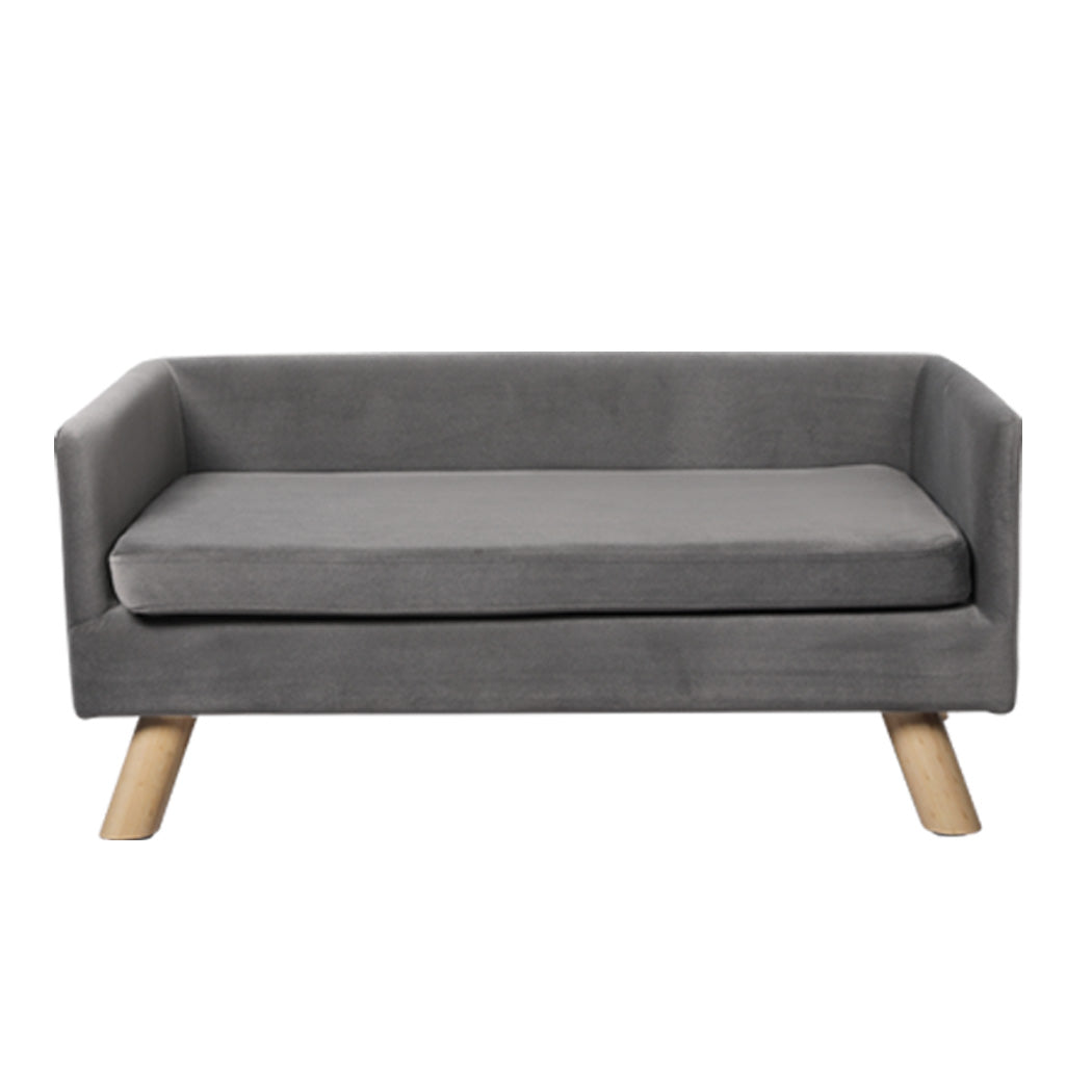 PaWz Pet Sofa Bed Dog Warm Soft Lounge Grey