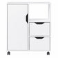 Levede Desktop Filing Cabinet Adjustable With Drawers For Home Office White