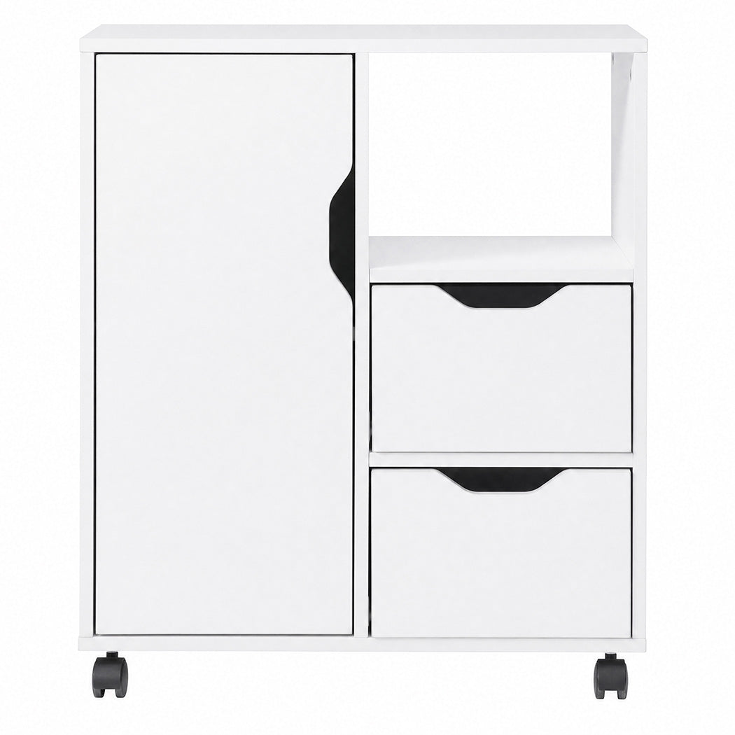 Levede Desktop Filing Cabinet Adjustable With Drawers For Home Office White