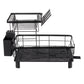 Toque 2 Tier Drying Rack Kitchen Organizer Storage Plate Drainer Cutlery Holder