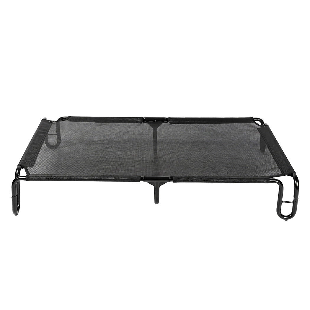 Pawz Elevated Dog Bed L Breathable Mesh Cooling for Indoor Outdoor Black