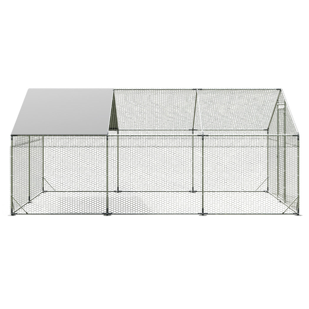 Pawz 600x300x194cm Large Metal Walk-in Chicken Coop Cage