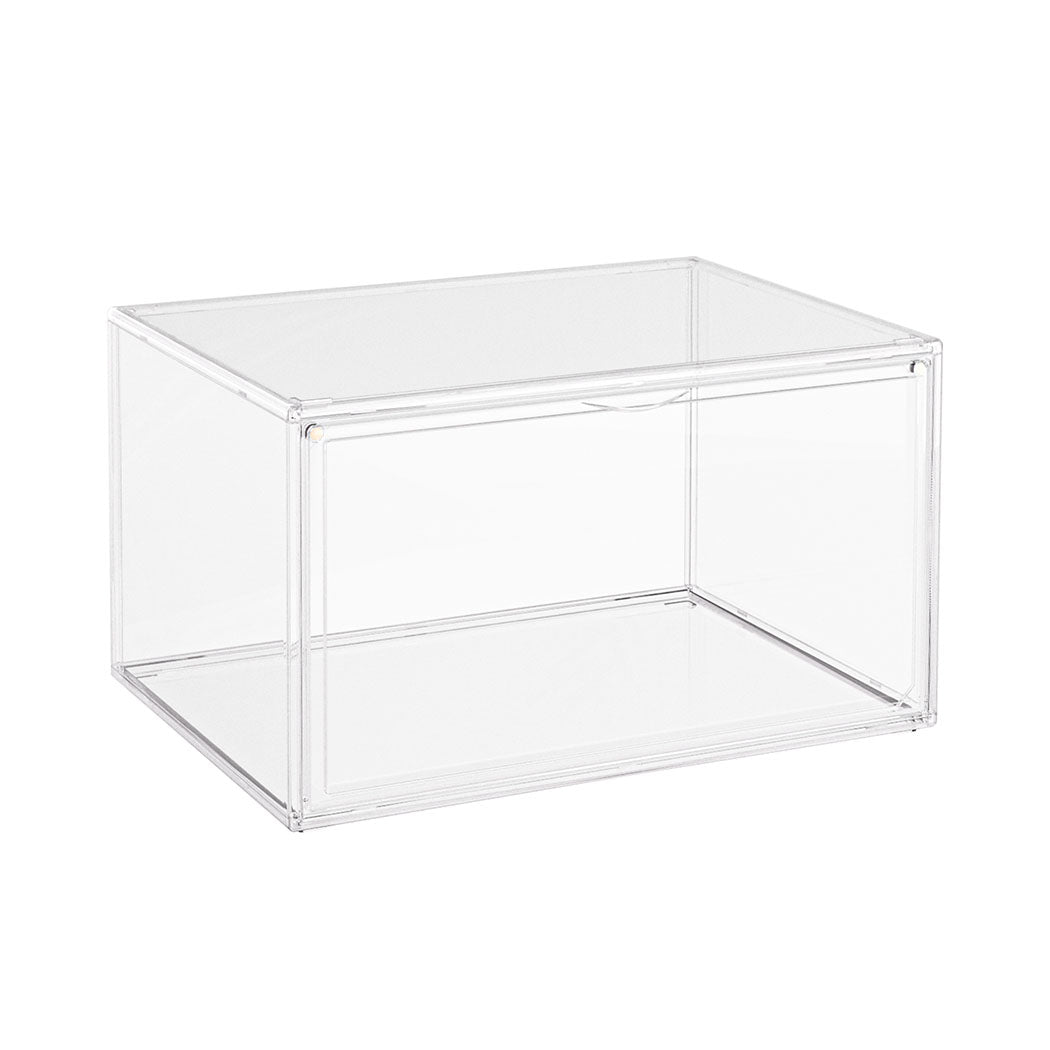 Stacked 6Pc Shoe Box Storage Display Stackable
